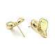 Boucles d'oreilles coeur en laiton plaqué en rack pour la saint-valentin(EJEW-Q780-12G)-2