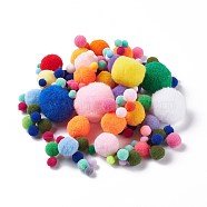 Fabric Yarn Pom Pom Balls, Round, Mixed Color, 7~38mm(AJEW-XCP0001-62)