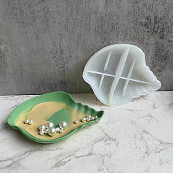 DIY Conch Dish Tray Silicone Molds, Storage Molds, for UV Resin, Epoxy Resin Craft Making, White, 215x160x35mm(DIY-P070-F02)
