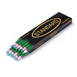 Oily Tailor Chalk Pens, Turquoise, 165~170x8mm, 12pcs/box(TOOL-R102-25)