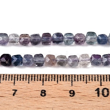 Natural Purple Fluorite Beads Strands(G-N342-123)-5