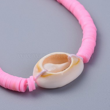 Eco-Friendly Handmade Polymer Clay Heishi Beads Braided Bracelets(BJEW-JB04318-03)-3