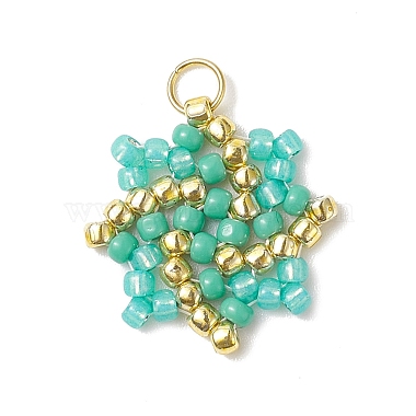 Handmade TOHO Seed Beads Pendants(PALLOY-MZ00094)-2