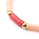 Handmade Polymer Clay Heishi Beaded Stretch Bracelets(BJEW-JB06142-04)-3
