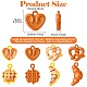 40Pcs 8 Styles Baking Paint Alloy Charms(ENAM-CJ0007-06)-2