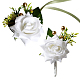 Craspire 2 pcs 2 broche boutonnière en tissu style fleur(AJEW-CP0001-58A)-1