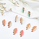 12Pcs 6 Colors Transparent Resin & Wood Cabochons(RESI-OC0001-29)-6