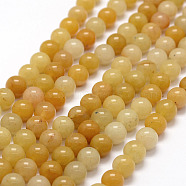 Naturales viejos topaz jade perlas hebras, redondo, 8.5mm, agujero: 1 mm, aproximamente 45 pcs / cadena, 14.6 pulgada(X-G-F364-06-8mm)