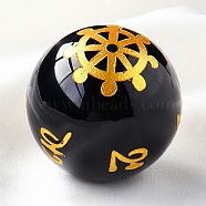 Natural Obsidian Crystal Ball, Reiki Energy Stone Display Decorations for Healing, Meditation, Witchcraft, 40mm(PW-WG69077-04)