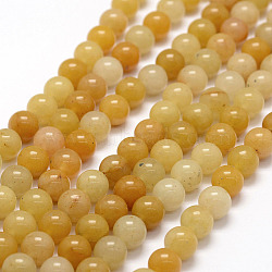 Natural Old Topaz Jade Beads Strands, Round, 8.5mm, Hole: 1mm, about 45pcs/strand, 14.6 inch(X-G-F364-06-8mm)