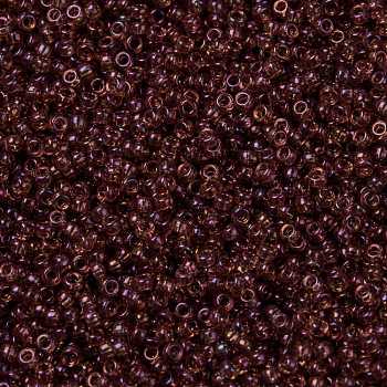 MIYUKI Round Rocailles Beads, Japanese Seed Beads, 15/0, (RR303) Rose Gold Luster, 1.5mm, Hole: 0.7mm, about 5555pcs/10g