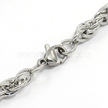 Fashionable 304 Stainless Steel Rope Chain Bracelet Making(STAS-A028-B054P)-2