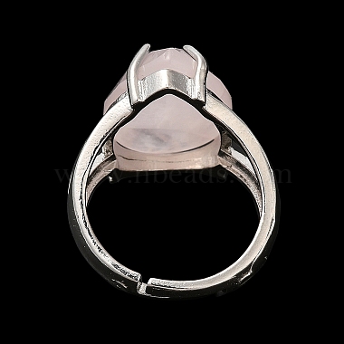 регулируемые кольца в форме капли из натурального розового кварца(RJEW-K241-03P-14)-3