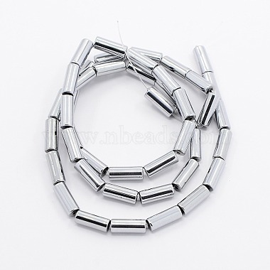Grade A Electroplate Non-magnetic Synthetic Hematite Beads Strands(G-N0014-27A)-2