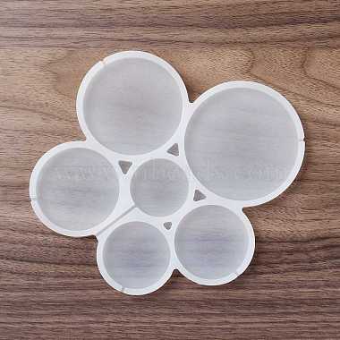 Moules à sucette en silicone de qualité alimentaire de forme ronde plate(DIY-D069-19)-2