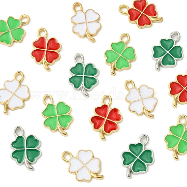 16Pcs 4 Colors Rack Plating Alloy Enamel Pendants(ENAM-FS0001-76)-3