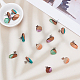 SUNNYCLUE Transparent Resin & Walnut Wood Stud Earring Findings(MAK-SC0001-08P)-4