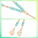 ANATTASOUL 2Pcs 2 Colors Glass Beaded Lariat Necklaces Set with Alloy Coreana Chain(NJEW-AN0001-05)-3