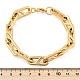 304 Stainless Steel Oval Link  Chain Bracelets for Women Men(BJEW-F488-49C-G)-5