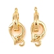 Brass Fold Over Clasps(KK-U059-67G)-1