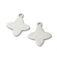 304 Stainless Steel Pendants, Star, Stainless Steel Color, 18x15x1mm, Hole: 1.6mm(STAS-B006-08P)