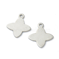 Non-Tarnish 304 Stainless Steel Pendants, Star, Stainless Steel Color, 18x15x1mm, Hole: 1.6mm(STAS-B006-08P)