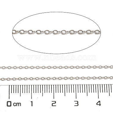 цепи из плоского троса из серебра 925 пробы с родиевым покрытием 925(STER-F052-04P-01)-2