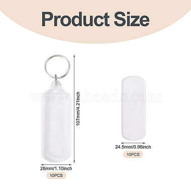 10Pcs Acrylic Keychains(KEYC-TA0001-62B)-4