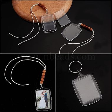 8Pcs Plastic Badge Holder Pendant Decoration(HJEW-CA0001-19)-5