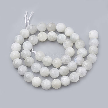 Natural Rainbow Moonstone Beads Strands(G-S333-6mm-002)-3