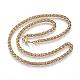 304 Stainless Steel Wheat Chain Necklaces(NJEW-D285-13G)-1