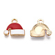 Golden Plated Alloy Enamel Charms(ENAM-T009-96-RS)-1