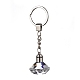 Diamond Shape Faceted Glass Keychain(KEYC-F032-A07)-1