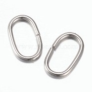 201 Stainless Steel Quick Link Connectors, Linking Rings, Oval, Stainless Steel Color, 10.5x6x1mm, Hole: 4.5x8.5mm(STAS-P171-70P)