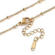 Brass Chain Necklaces, Satellite Chains, Real 18K Gold Plated, 16.22 inch(412mm)(NJEW-P309-08G)