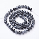Natural Snowflake Obsidian Beads Strands(X-GSR6mmC009)-3