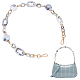 Marble Pattern Acrylic Curb Chain Bag Strap(FIND-WH0092-30)-1