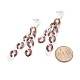 Acrylic Curb Chain Tassel Dangle Stud Earrings for Women(EJEW-JE04767-06)-3
