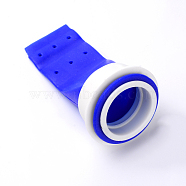 Silicone Floor Drain, Detachable, Blue, 9.7~10x5.25cm(AJEW-WH0189-25)