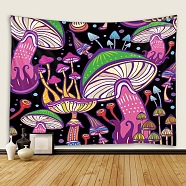 Mushroom Polyester Wall Tapestry, Rectangle Trippy Tapestry for Wall Bedroom Living Room, Hot Pink, 1300x1500mm(MUSH-PW0001-104B)