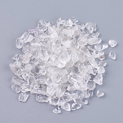 Natural Quartz Crystal Chips Beads, Rock Crystal Beads, No Hole/Undrilled, 4~15x3~9x1~9mm(G-K251-03)
