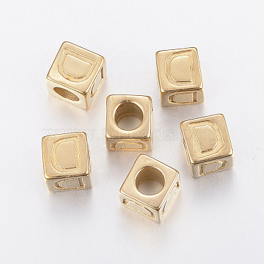 8mm Cube Stainless Steel Beads