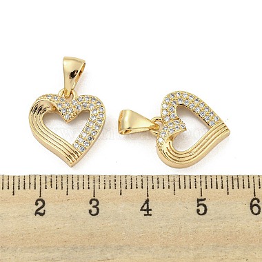 Brass Micro Pave Clear Cubic Zirconia Pendants(ZIRC-P113-07A-G)-3