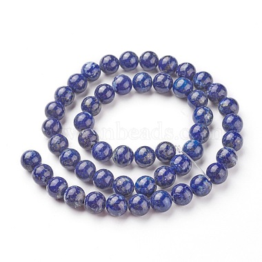 Chapelets de perle en lapis-lazuli naturel(X-G-G953-02-8mm)-2