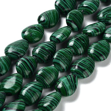 Teardrop Malachite Beads