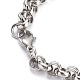 Tarnish Resistant 304 Stainless Steel Rolo Chain Bracelets(BJEW-Z011-14P)-2