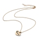 Coeur plaqué or avec colliers pendentif en émail en alliage constellation/signe du zodiaque(NJEW-H214-A07-G)-4
