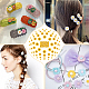 100Pcs 4 Styles Flatback Hair & Costume Accessories Ornaments Resin Flower Daisy Cabochons(CRES-NB0001-37A)-5