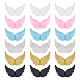 24Pcs 6 Colors Plastic Angel Wings Ornament(DIY-AR0002-99A)-1