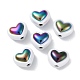 UV Plating Rainbow Iridescent Acrylic Beads(X-OACR-H112-19C)-1